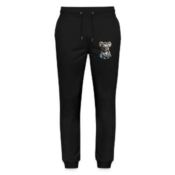Lustige Koala Mutti Niedliche Mama Koalabär Liebe - Stanley/Stella Unisex Bio Jogginghose Mover  - Schwarz - Vorne - Marisol (170cm) & Nik (191cm)