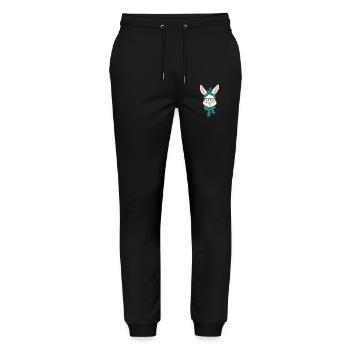Mommy Bunny Cute Bunny Mom Cute Easter Bunny - Stanley/Stella Mover Unisex Organic Jogging Trousers - black - Front - Marisol (170cm) & Nik (191cm)