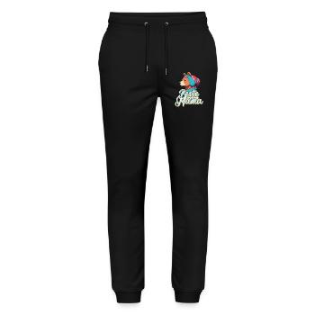 Beste Mama Lustige Muttertag Design Highlights - Stanley/Stella Unisex Bio Jogginghose Mover  - Schwarz - Vorne - Marisol (170cm) & Nik (191cm)