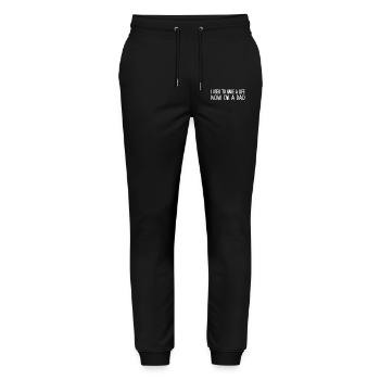 Perfect Humorous Father Saying Funny Dad - Stanley/Stella Mover Unisex Organic Jogging Trousers - black - Front - Marisol (170cm) & Nik (191cm)