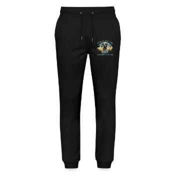 Welt Bester Hundepapa Weimaraner Lustige Hunde - Stanley/Stella Unisex Bio Jogginghose Mover  - Schwarz - Vorne - Marisol (170cm) & Nik (191cm)