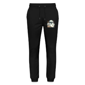 Un fantôme cool donne des pouces vers le bas drôle Halloween - Pantalon de jogging bio MOVER Stanley/Stella unisexe - noir - Devant - Marisol (170cm) & Nik (191cm)
