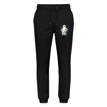 Funny Vintage Ghost Retro Art Style - Stanley/Stella Mover Unisex Organic Jogging Trousers - black - Front - Marisol (170cm) & Nik (191cm)