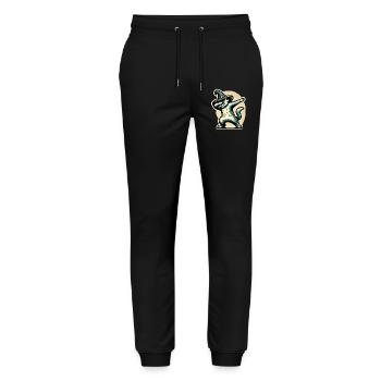Dabbende Hexen Katze Dabbing Haustier Halloween - Stanley/Stella Unisex Bio Jogginghose Mover  - Schwarz - Vorne - Marisol (170cm) & Nik (191cm)