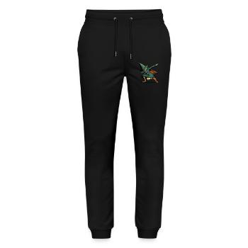 Dabbing Witch Halloween Costume Decoration Salem - Stanley/Stella Mover Unisex Organic Jogging Trousers - black - Front - Marisol (170cm) & Nik (191cm)