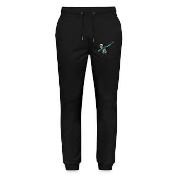 Dabbender Zombie Lustiges Dabbing Design - Stanley/Stella Unisex Bio Jogginghose Mover  - Schwarz - Vorne - Marisol (170cm) & Nik (191cm)