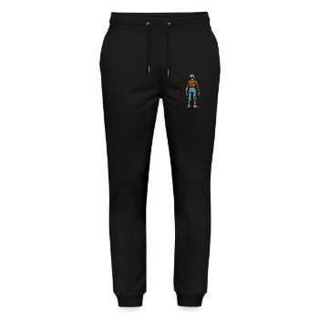 Creepy Party Design Halloween Lover - Stanley/Stella Mover Unisex Organic Jogging Trousers - black - Front - Marisol (170cm) & Nik (191cm)