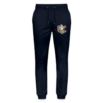 Pizzalieferant Geist Lustige Halloween Pizza - Stanley/Stella Unisex Bio Jogginghose Mover  - Navy - Vorne - Marisol (170cm) & Nik (191cm)