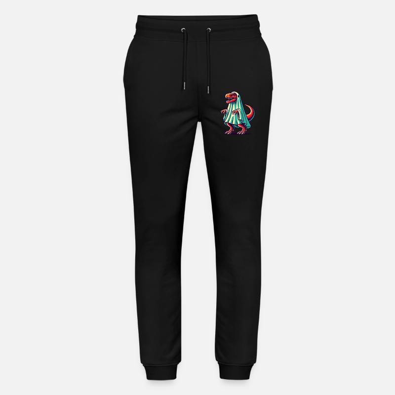 Niedliches Dinosaurier Gespenst Lustiger T-Rex - Stanley/Stella Unisex Bio Jogginghose Mover - Schwarz