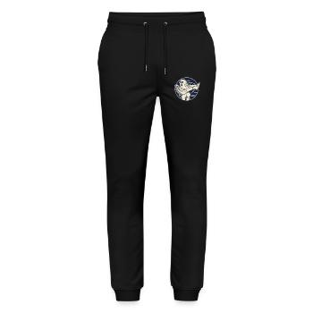 Funny Halloween Ghost Sarcastic Humor - Stanley/Stella Mover Unisex Organic Jogging Trousers - black - Front - Marisol (170cm) & Nik (191cm)