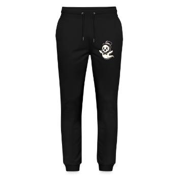 Funny Magician Ghost Cute Halloween - Stanley/Stella Mover Unisex Organic Jogging Trousers - black - Front - Marisol (170cm) & Nik (191cm)