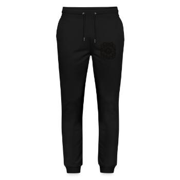 Spooky Ghosts Eyes Dark Halloween Design - Stanley/Stella Mover Unisex Organic Jogging Trousers - black - Front - Marisol (170cm) & Nik (191cm)