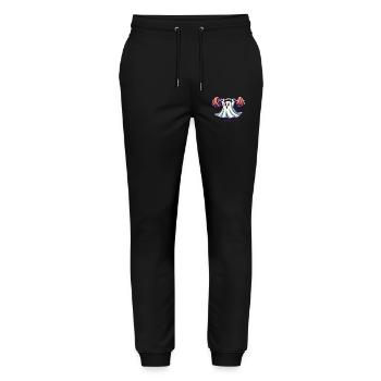 Bodybuilding Ghost Funny Gym Ghost - Stanley/Stella Mover Unisex Organic Jogging Trousers - black - Front - Marisol (170cm) & Nik (191cm)