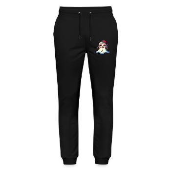 Lustiges Glamour Ghoul Auffälliges Halloween - Stanley/Stella Unisex Bio Jogginghose Mover  - Schwarz - Vorne - Marisol (170cm) & Nik (191cm)