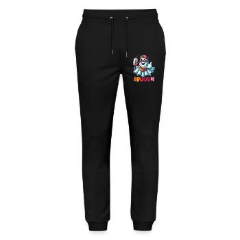 Scary funny halloween ghost - Stanley/Stella Mover Unisex Organic Jogging Trousers - black - Front - Marisol (170cm) & Nik (191cm)