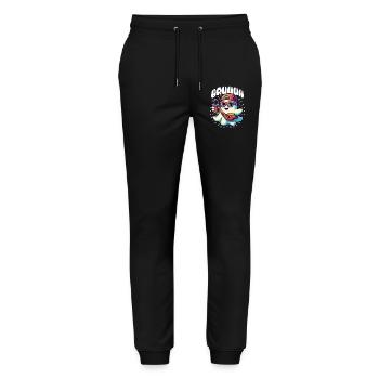 Scary funny halloween ghost - Stanley/Stella Mover Unisex Organic Jogging Trousers - black - Front - Marisol (170cm) & Nik (191cm)