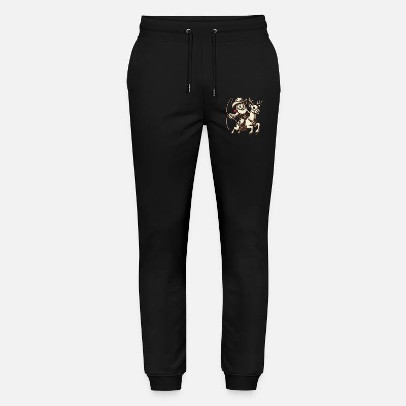 Cowboy Weihnachtsmann Abenteuer - Stanley/Stella Unisex Bio Jogginghose Mover - Schwarz