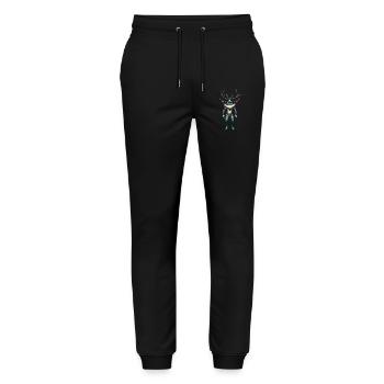 Festlicher Krampus Weihnachtliche Folklore - Stanley/Stella Unisex Bio Jogginghose Mover  - Schwarz - Vorne - Marisol (170cm) & Nik (191cm)
