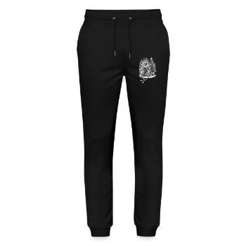 Sarcasme rusé Noël Horreur - Pantalon de jogging bio MOVER Stanley/Stella unisexe - noir - Devant - Marisol (170cm) & Nik (191cm)