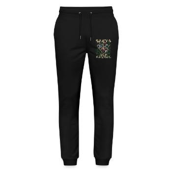 Santa Elf Patrol Weihnachten Spaß - Stanley/Stella Unisex Bio Jogginghose Mover  - Schwarz - Vorne - Marisol (170cm) & Nik (191cm)