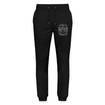 Krampus trains for the naughty - Stanley/Stella Mover Unisex Organic Jogging Trousers - black - Front - Marisol (170cm) & Nik (191cm)
