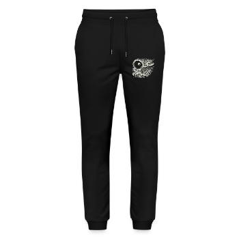 Raquette de tennis de table enflammée pour des jeux dynamiques - Pantalon de jogging bio MOVER Stanley/Stella unisexe - noir - Devant - Marisol (170cm) & Nik (191cm)