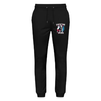 Frenchie Mom - Stanley/Stella Unisex Bio Jogginghose Mover  - Schwarz - Vorne - Marisol (170cm) & Nik (191cm)
