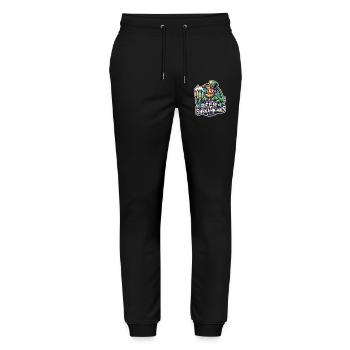 Bière et manigances de la Saint-Patrick - Pantalon de jogging bio MOVER Stanley/Stella unisexe - noir - Devant - Marisol (170cm) & Nik (191cm)