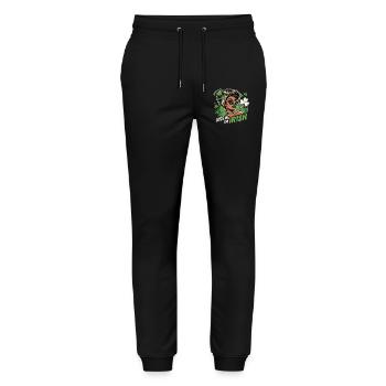 St. Patrick's Day Kiss Me I'm Irish Design - Stanley/Stella Unisex Bio Jogginghose Mover  - Schwarz - Vorne - Marisol (170cm) & Nik (191cm)