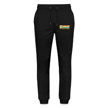 Saint-Patrick Gnomies ivres - Pantalon de jogging bio MOVER Stanley/Stella unisexe - noir - Devant - Marisol (170cm) & Nik (191cm)