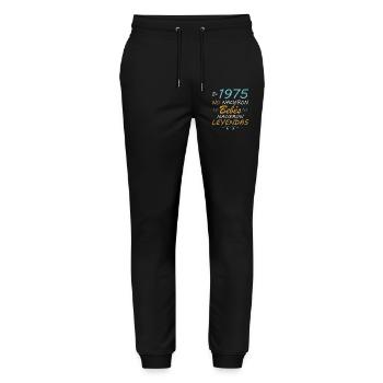 In 1975 they were not born - Stanley/Stella Mover Unisex Organic Jogging Trousers - black - Front - Marisol (170cm) & Nik (191cm)