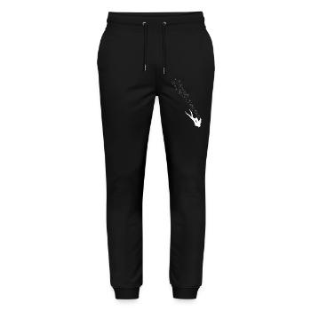 Bulles de Plongeuse - Pantalon de jogging bio MOVER Stanley/Stella unisexe - noir - Devant - Marisol (170cm) & Nik (191cm)