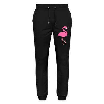 flamant - Pantalon de jogging bio MOVER Stanley/Stella unisexe - noir - Devant - Marisol (170cm) & Nik (191cm)