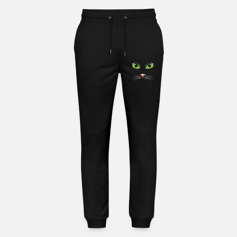 Black cat eyes - Stanley/Stella Unisex Bio Jogginghose Mover  - Schwarz