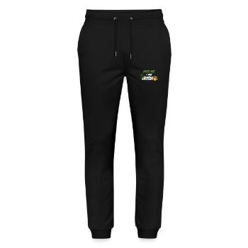 Kiss me I'm Irish - Stanley/Stella Mover Unisex Organic Jogging Trousers - black - Front - Marisol (170cm) & Nik (191cm)
