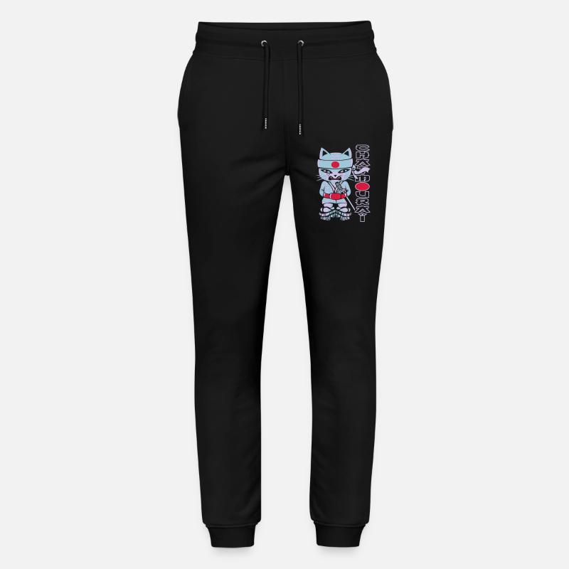 Chat mouraï flex - Pantalon de jogging bio MOVER Stanley/Stella unisexe - noir