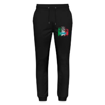 Rome / Gift / Gift Idea - Stanley/Stella Mover Unisex Organic Jogging Trousers - black - Front - Marisol (170cm) & Nik (191cm)