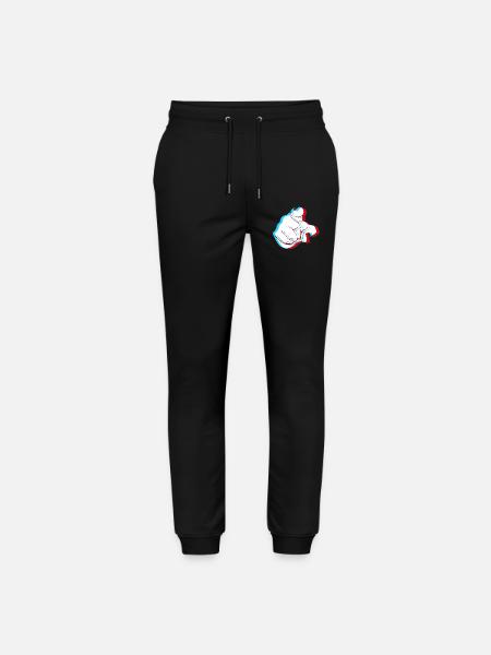 I want YOU - 3D finger - Stanley/Stella Mover Unisex Organic Jogging Trousers - black