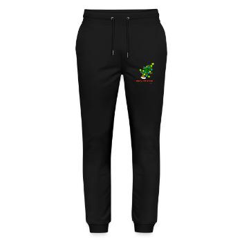 Weihnachtsbaum / Christmas Tree - Stanley/Stella Unisex Bio Jogginghose Mover  - Schwarz - Vorne - Marisol (170cm) & Nik (191cm)