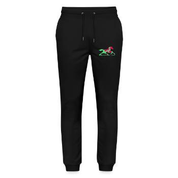 Colorful Horse - Stanley/Stella Mover Unisex Organic Jogging Trousers - black - Front - Marisol (170cm) & Nik (191cm)
