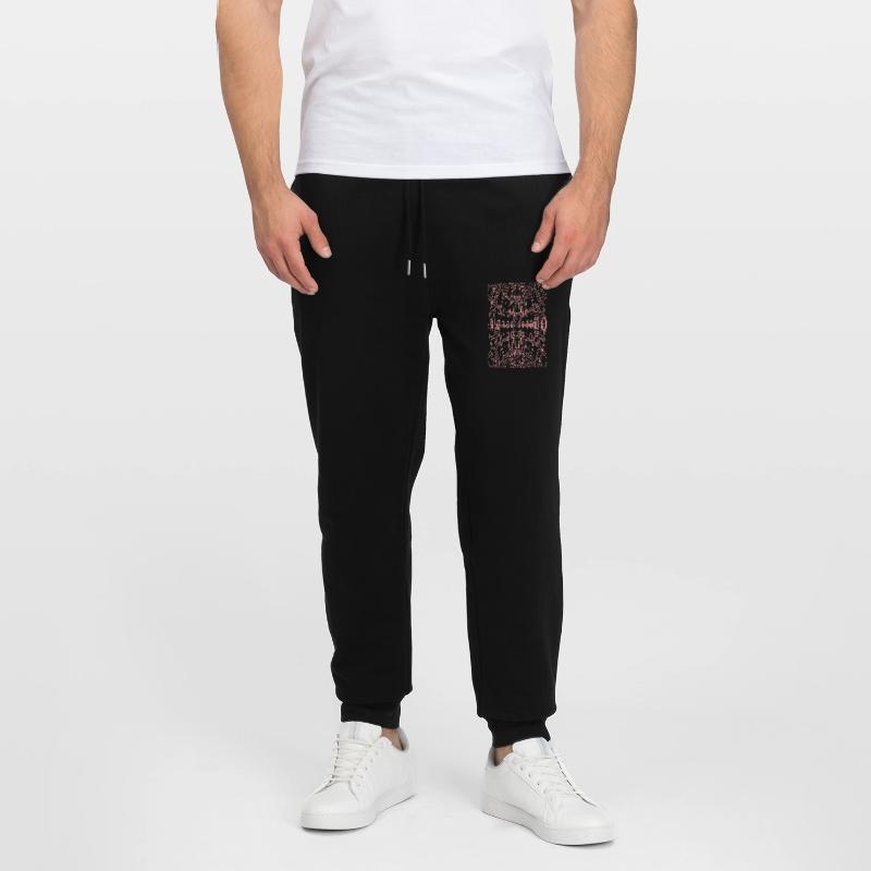 Binary Code Abstract (pink) Stanley/Stella Mover Unisex Organic Jogging Trousers