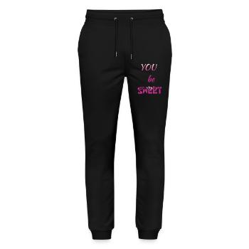 You be Sweet - Stanley/Stella Unisex Bio Jogginghose Mover  - Schwarz - Vorne - Marisol (170cm) & Nik (191cm)