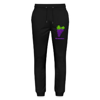 rote Weintauben, Weintrauben, Tauben, Taube - Stanley/Stella Unisex Bio Jogginghose Mover  - Schwarz - Vorne - Marisol (170cm) & Nik (191cm)