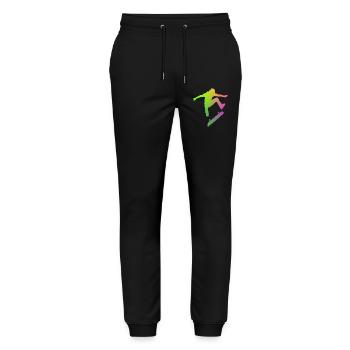 Skater - Stanley/Stella Mover Unisex Organic Jogging Trousers - black - Front - Marisol (170cm) & Nik (191cm)