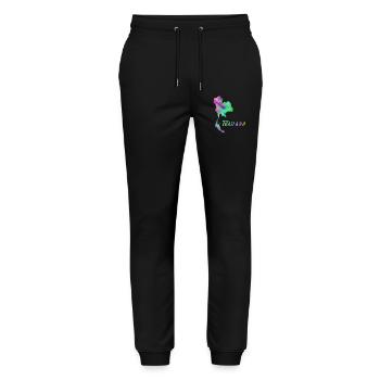 Thailand Map in Colorful Design Gift - Stanley/Stella Mover Unisex Organic Jogging Trousers - black - Front - Marisol (170cm) & Nik (191cm)