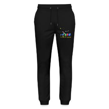 Lustige Aliens - Stanley/Stella Unisex Bio Jogginghose Mover  - Schwarz - Vorne - Marisol (170cm) & Nik (191cm)