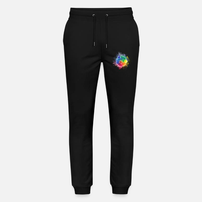 Farbenfrohe Kaleidoskop-Verschmelzung - Stanley/Stella Unisex Bio Jogginghose Mover  - Schwarz