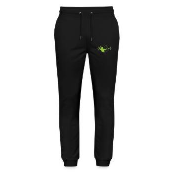 Volleyball Heartbeat - Stanley/Stella Unisex Bio Jogginghose Mover  - Schwarz - Vorne - Marisol (170cm) & Nik (191cm)