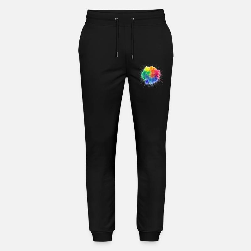 Pop der Farbgestaltung - Stanley/Stella Unisex Bio Jogginghose Mover - Schwarz