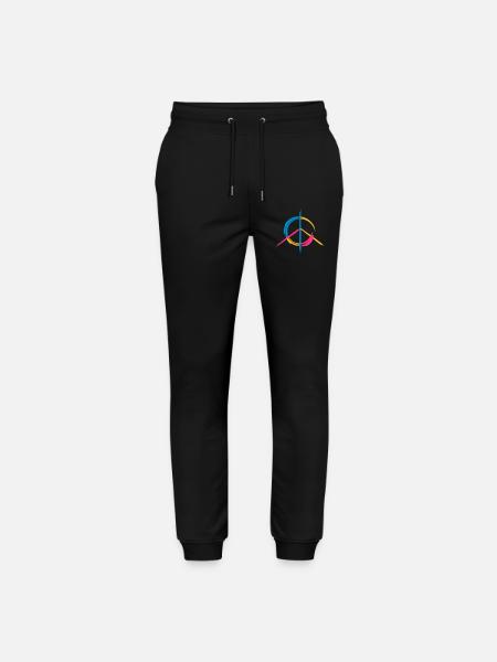 Friedenssymbol - Stanley/Stella Unisex Bio Jogginghose Mover  - Schwarz